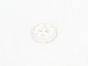 White 5 Ball Figure Buttons 14 mm diameter