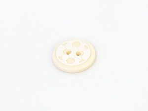Cream 5 Ball Figure Buttons 14 mm diameter