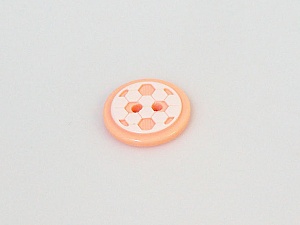Salmon 5 Ball Figure Buttons 14 mm diameter