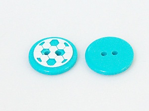 Turquoise 5 Ball Figure Buttons 14 mm diameter