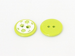 Green 5 Ball Figure Buttons 14 mm diameter