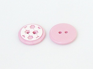 Pink 5 Ball Figure Buttons 14 mm diameter