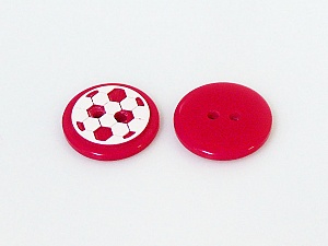 Fuchsia 5 Ball Figure Buttons 14 mm diameter