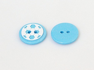 Blue 5 Ball Figure Buttons 14 mm diameter
