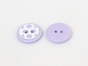 Lilac 5 Ball Figure Buttons 14 mm diameter