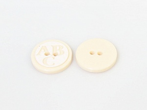 Krem 5 ABC Figure Buttons 15 mm diameter