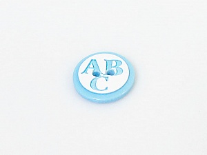 Mavi 5 ABC Figure Buttons 15 mm diameter