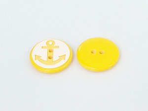 Sarı 5 Anchor Figure Buttons 15 mm diameter