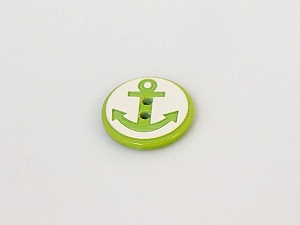 Yeşil 5 Anchor Figure Buttons 15 mm diameter