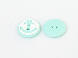 Nane Yeşil 5 Anchor Figure Buttons 15 mm diameter
