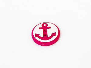 Fuşya 5 Anchor Figure Buttons 15 mm diameter