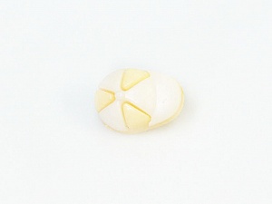 White Light Yellow 5 Cap Figure Buttons 15mm long