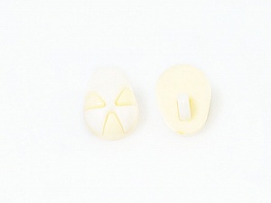 White Light Yellow 5 Cap Figure Buttons 15mm long