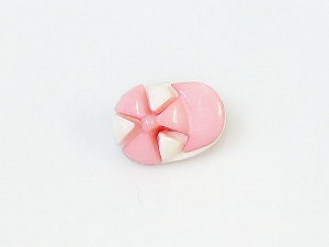 Beyaz Açık Pembe 5 Cap Figure Buttons 15mm long