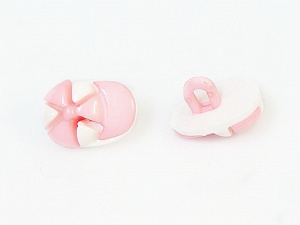 Beyaz Açık Pembe 5 Cap Figure Buttons 15mm long