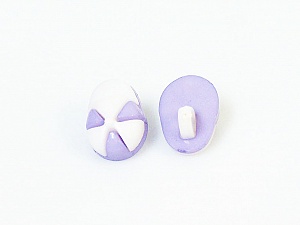 Beyaz Leylak 5 Cap Figure Buttons 15mm long