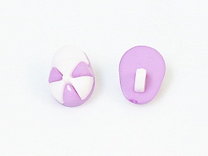 Beyaz Lavanta 5 Cap Figure Buttons 15mm long