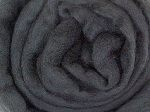 Dark Grey Needle Felting Wool