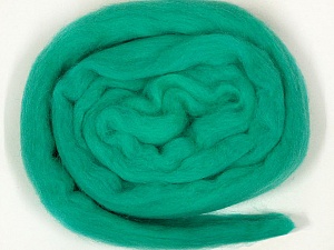 Green Needle Felting Wool