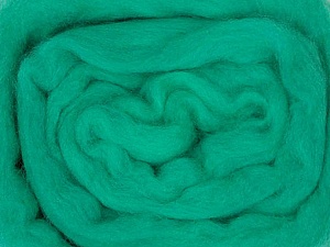 Green Needle Felting Wool