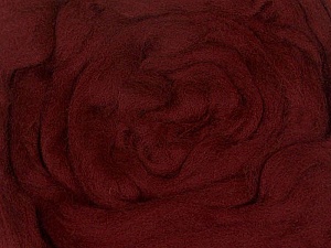 Burgundy Needle Felting Wool