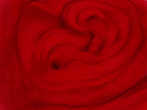 Red Needle Felting Wool