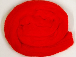 Red Needle Felting Wool