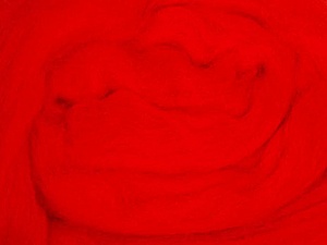 Red Needle Felting Wool