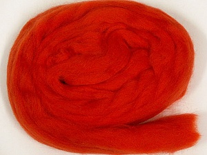 Tangerine Orange Needle Felting Wool