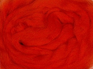 Tangerine Orange Needle Felting Wool