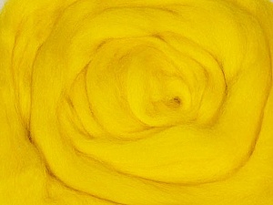 Dark Yellow Needle Felting Wool