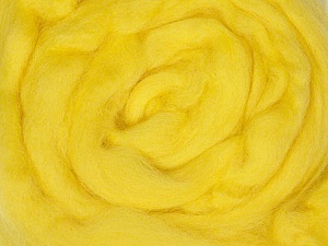 Yellow Needle Felting Wool