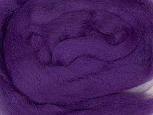 Purple Needle Felting Wool