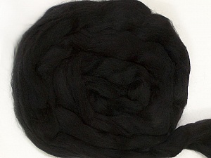 Black Needle Felting Wool