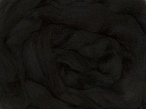 Black Needle Felting Wool