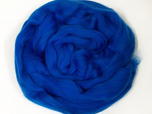 Blue Needle Felting Wool