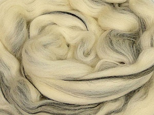 Krem Siyah Needle Felting Wool