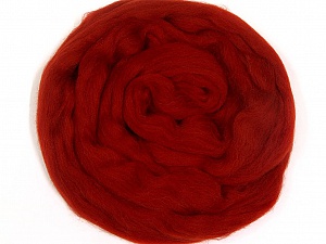 Koyu kırmızı Needle Felting Wool