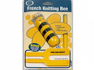 Sarı Siyah French Knitting Bee Cord Maker - PomPom Maker