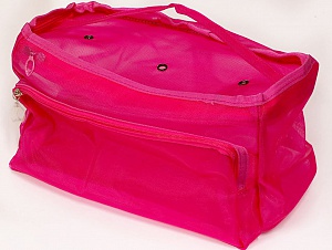 Transparent Yarn Skein Bag Fuchsia