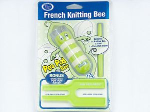 Beyaz Yeşil French Knitting Bee Cord Maker - PomPom Maker