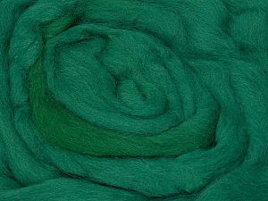 Koyu yeşil Needle Felting Wool