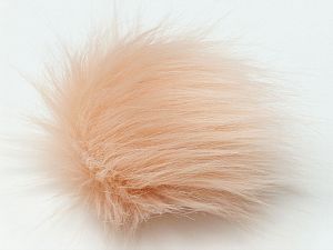 Açık Somon 8 Faux Fur PomPoms