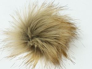 Kahverengi Tonları 8 Faux Fur PomPoms