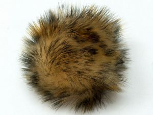 Açık Kahve Krem Siyah 8 Faux Fur PomPoms