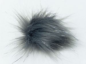 Gri 8 Faux Fur PomPoms