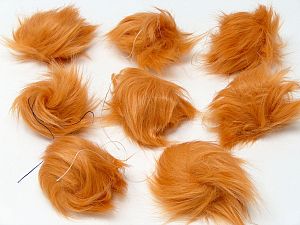 Altın 8 Faux Fur PomPoms