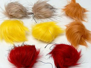 Karışım 8 Faux Fur PomPoms