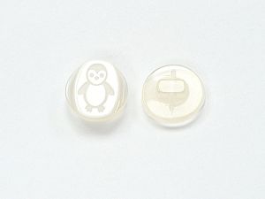 Beyaz 5 Penguin Figure Buttons 15mm long