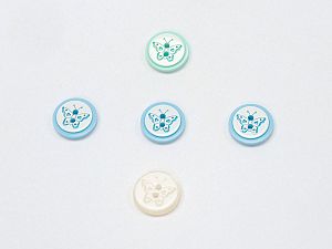 Karışım 5 Butterfly Figure Buttons 15mm long